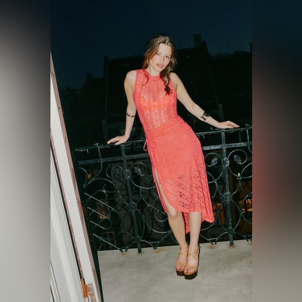 Free People Riviera Lace Midi Dress